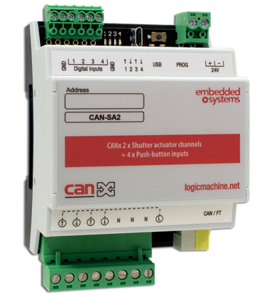 CANx 2 Kanal Jalousie